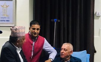 Dr Sashank Koirala falls sick Nepali Congress leader