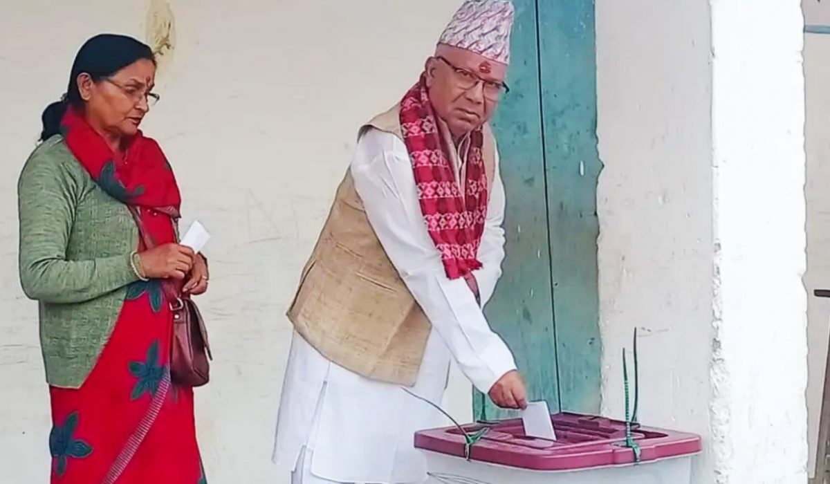 Former PM Nepal votes in Rautahat