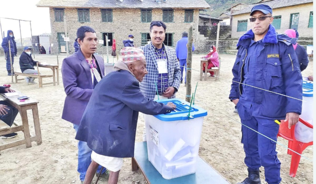 107-year-old votes in Myagdi