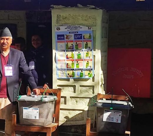 PM Deuba votes in Dadeldhura