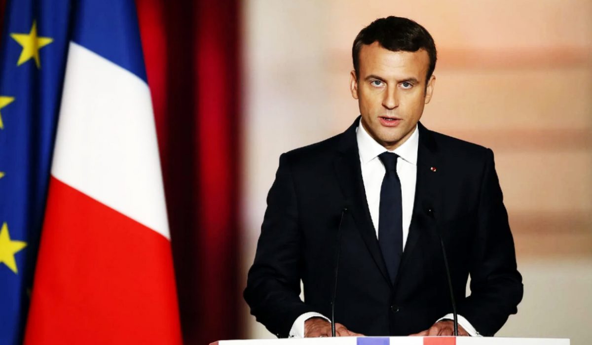 French President Emmanuel Macron urged an end to confrontation