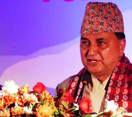 Leader Pokhrel seeks vote for UML for stability