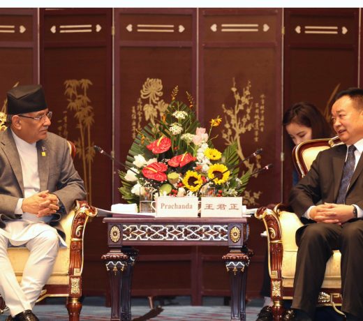 PM Dahal and CPC Secretary Wang hold talks